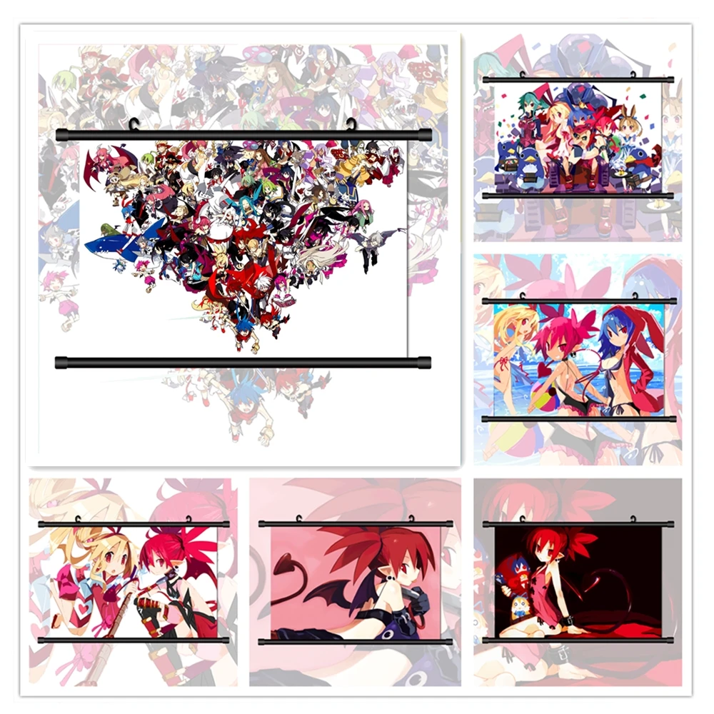 DIY Oil Painting By Numbers Makai Senki Disgaea Anime Manga Ideas Gift Handpainted Art Wall Home Decor Kids Room Decoration