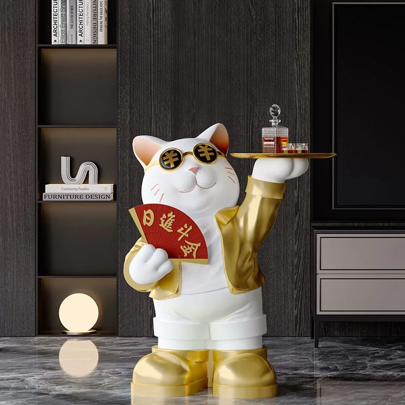 

Attracting Wealth Cat Decoration Living Room Decoration Office New 2023 Floor