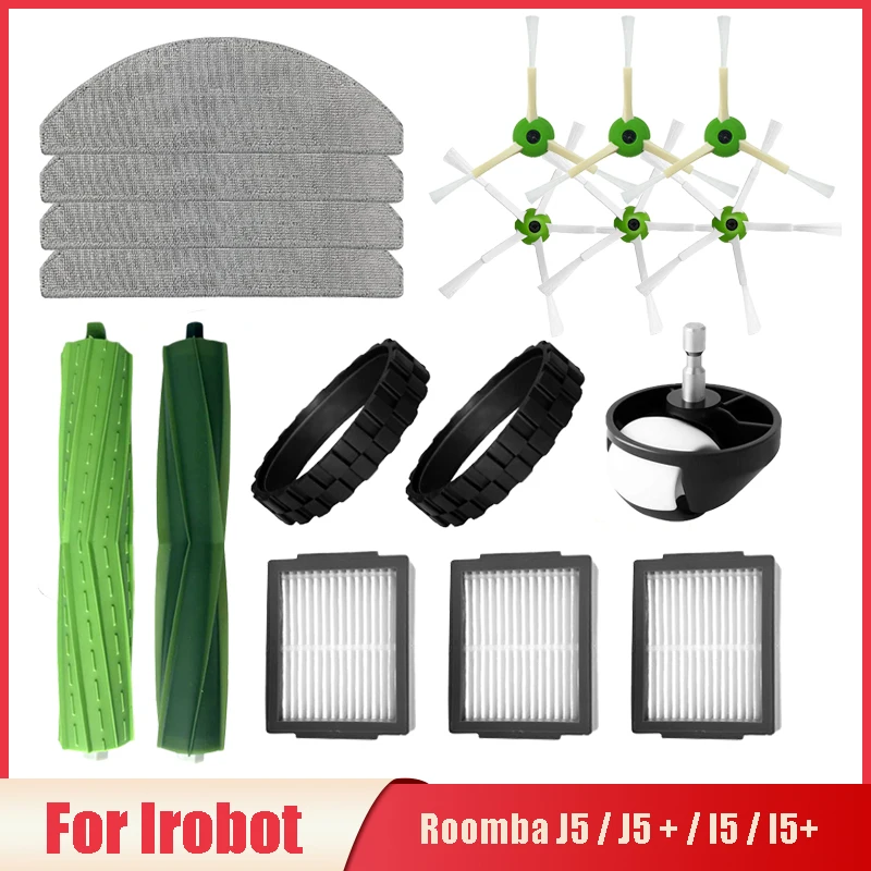 Mop Cloth Hepa Filter Parts For Irobot Roomba J5 / J5 + / I5 / I5+ Vacuum Cleaner Accessories Main Side Brush Wheel Replacement