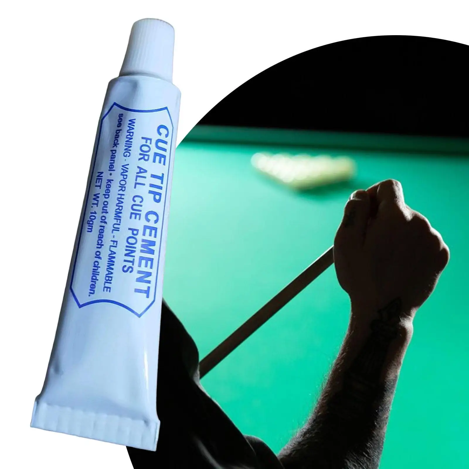 Glue for Pool Cue Tips Stable Easy to Apply Filling Fast Drying Strong Glue