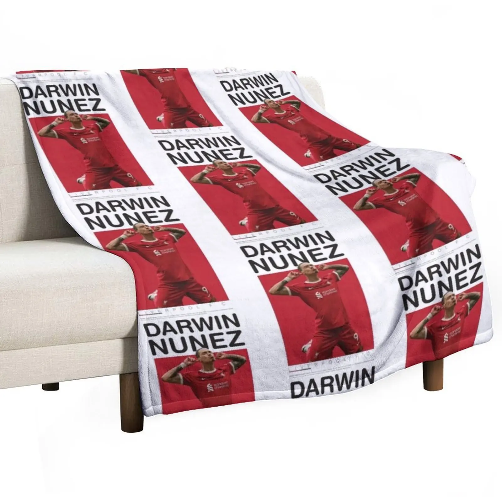 Darwin Nunez , Liverpool Throw Blanket Cute Decorative Beds Blankets