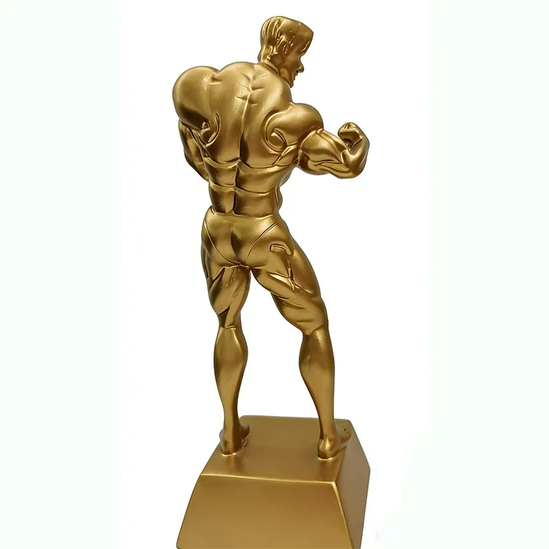 Fitness Trophy Bodybuilding Competition Podium Award Resin Craftwork Home Decorations Strength Trophy Fitness Enthusiast Gift
