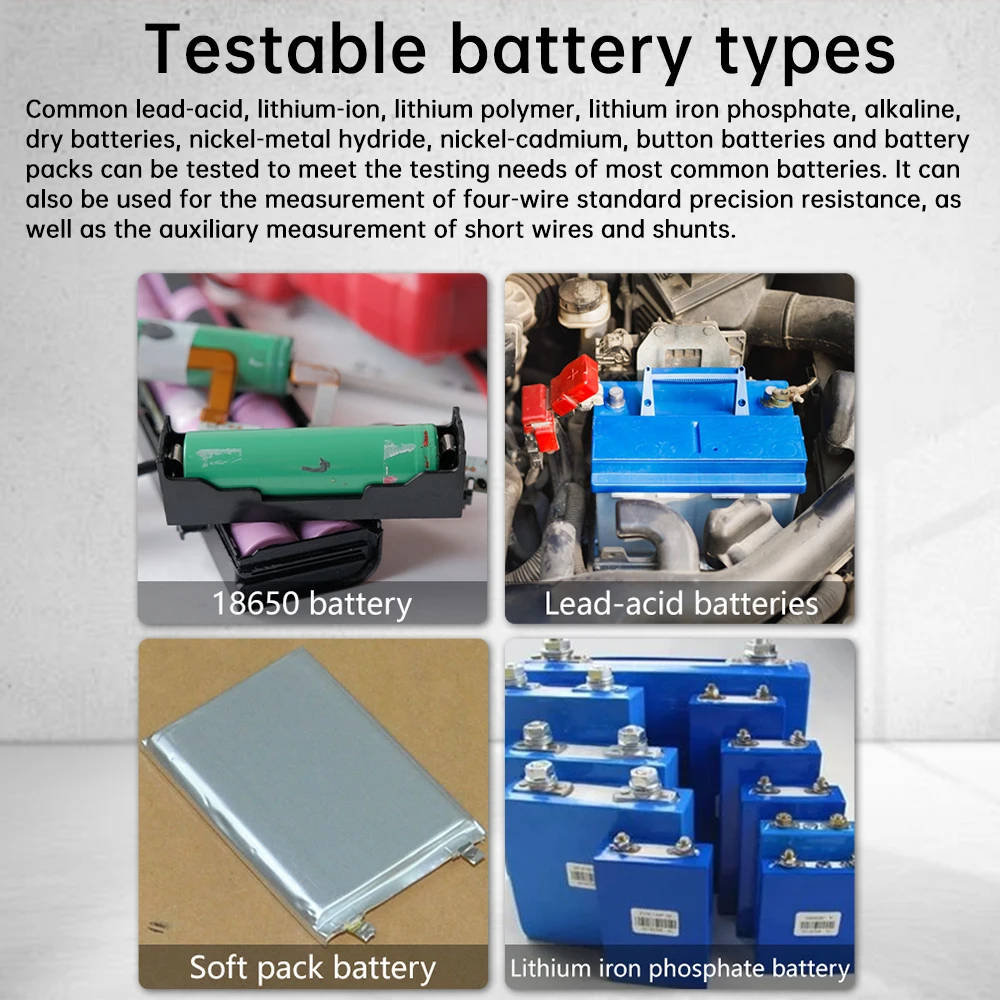 YR1030 YR1035 Lithium Battery Internal Resistance Tester DC 100V High precision Battery Tester 4-Wire Resistance Test Instrument