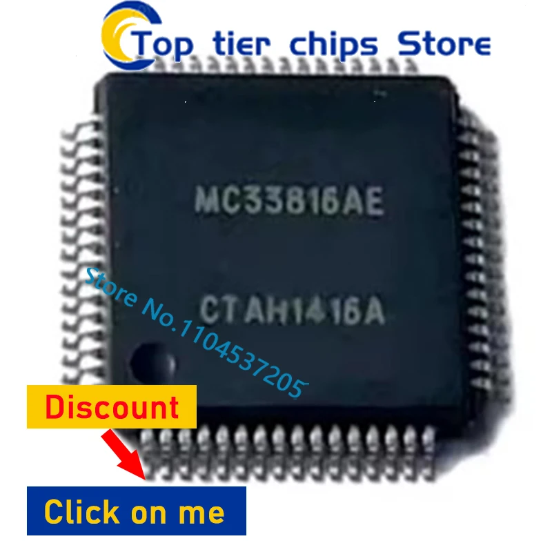 1 PCS/LOTE MC33816AE MC33816 LQFP-64 100% Novo e original