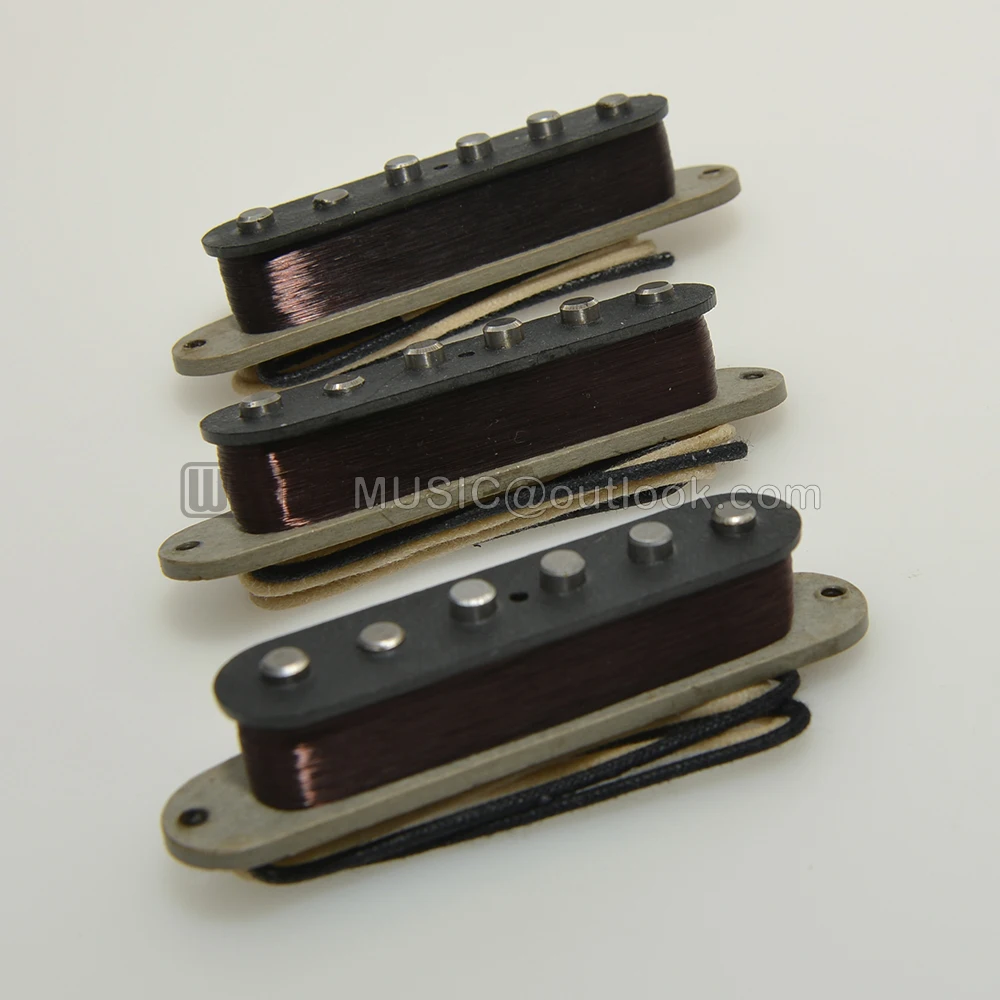 WAA5ES69 Vintage ST Single Coil PickupHandgewickelter Alnico 5 Aluminium Zink Kobalt Passend für WAAAH E-Gitarren-Pickup