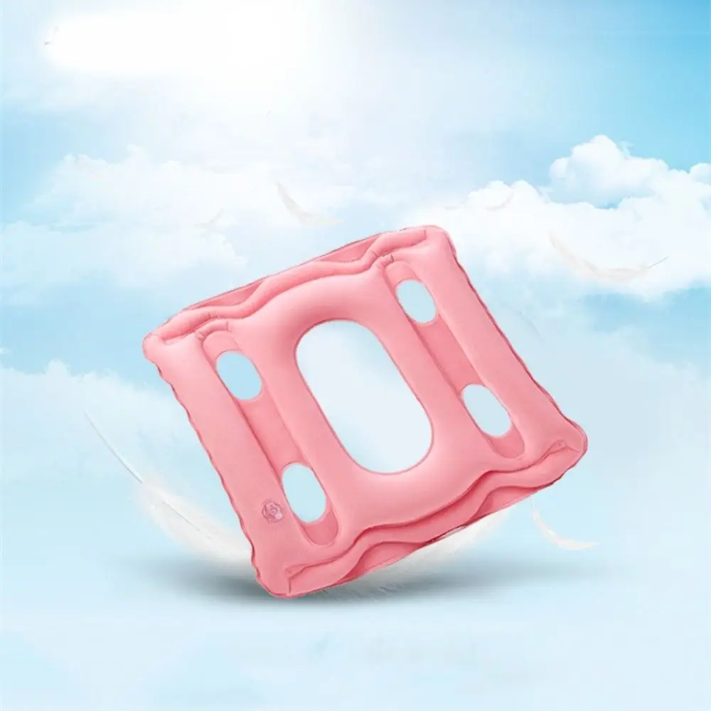 Pressure Relief Air Inflatable Seat Cushion Anti Decubitus Spine Protection Hemorrhoid Cushion Breathable Square Chair Pad Car