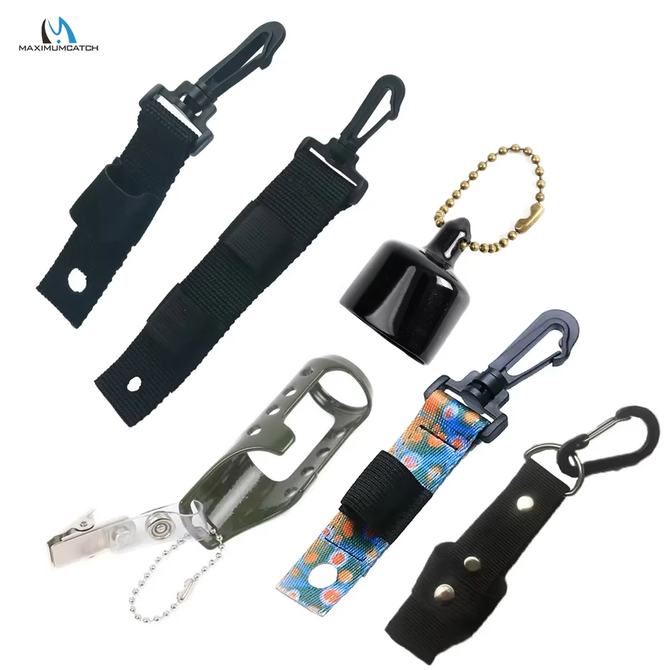 MAXIMUMCATCH Ultralight Fly Fishing Floatant Bottle Holder Aluminum Cloth Plastic Bottle Clip - Fishing Tool Accessory