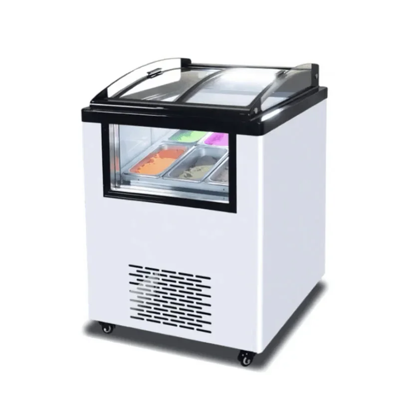 For Ice Cream Cold Display  Commercial Multiple Specifications Cabinet Refrigerator  Egg Roll Cone Fridge Sundae Storage Machine