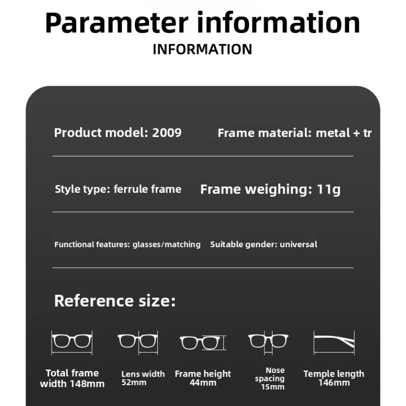 BLMUSA New Ultralight Pilot Anti Blue Light Prescription Glasses Men Fashion Large Frame Myopia Progressive Optical Eyeglasses