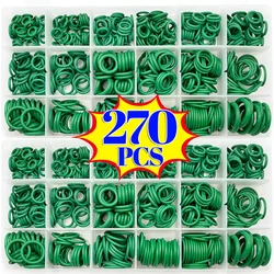 270Pcs Rubber O-Ring Gasket High Quality 18 Size Sealing Ring Kit Car Air Conditioning System Gasket Universal Washer Assortment