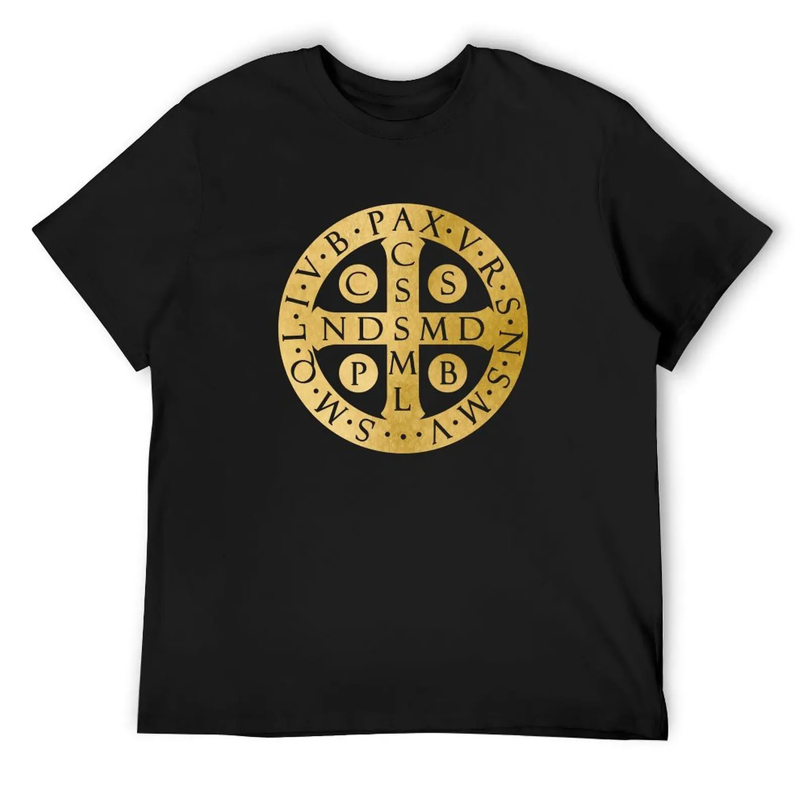 Saint Benedict Medal T-Shirt shirts graphic tees graphic t shirts oversized new edition mens big and tall t shirts