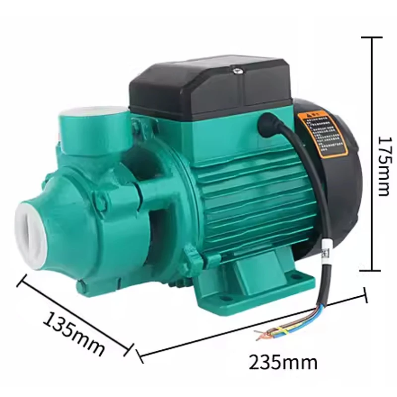 QB60L Vortex Centrifugal Pump, Mini Pressure Booster Pump for Household Tap Water, Clean Water Pump, Solar Water Pump