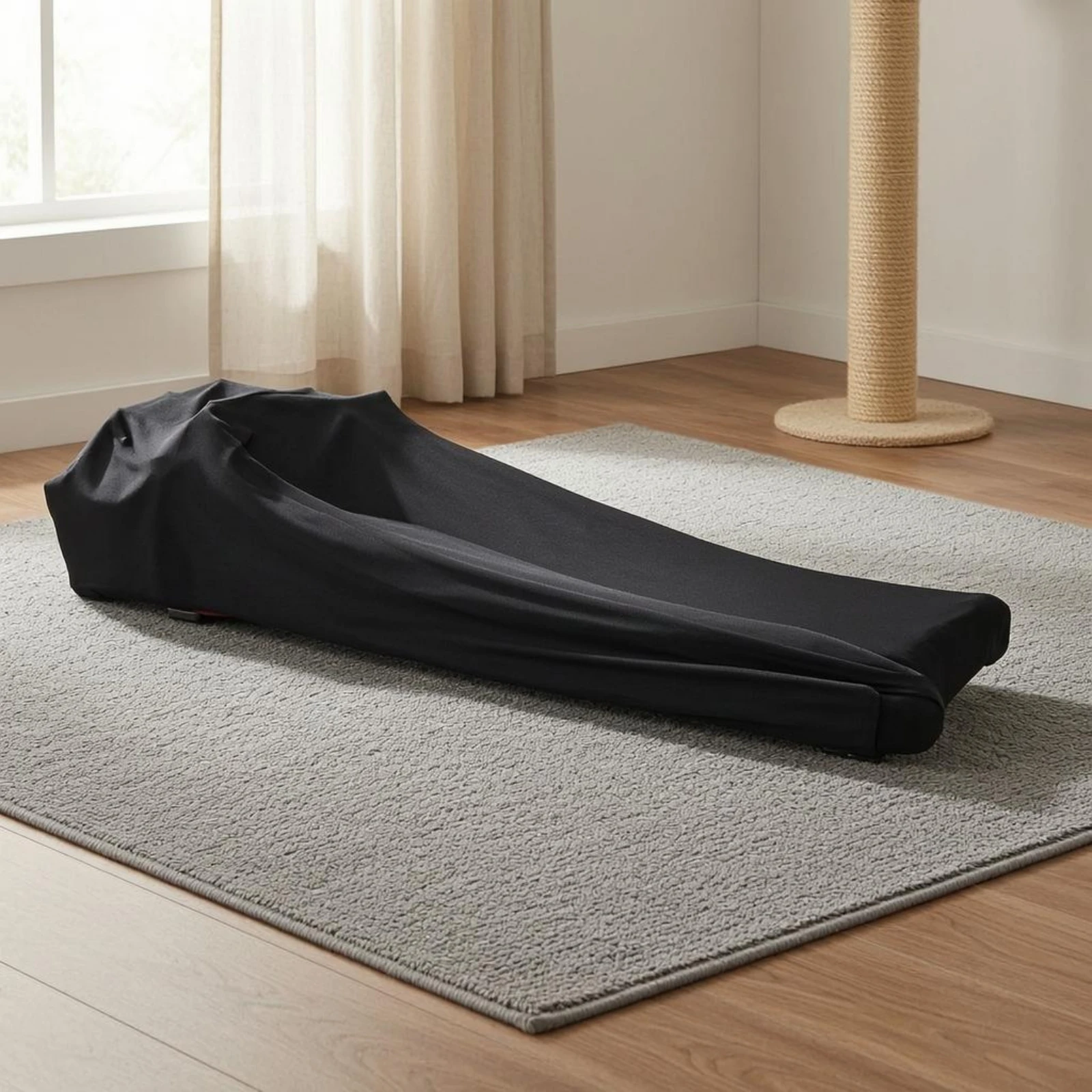 Stretch Rowing Machine Cover Elastic Slip-on Rowing Machine Cover Fitness Gear Drawstring Hem Easy to Wash for Storage