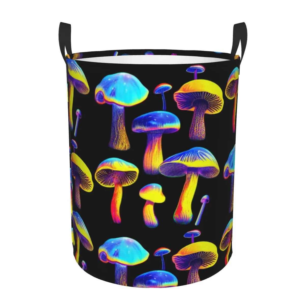 Psychedelic Magic Mushrooms Laundry Basket Collapsible Clothes Toy Hamper Storage Bin for Kids Nursery