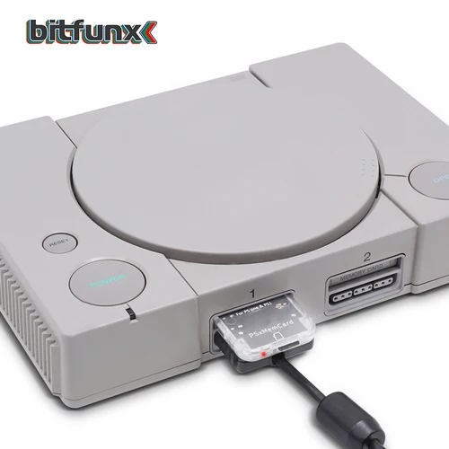Imagen 2 del producto Tarjeta de memoria Bitfunx Psxmemcard PS1 para consola SONY Playstation 1 PS One, ahorra datos de juego
