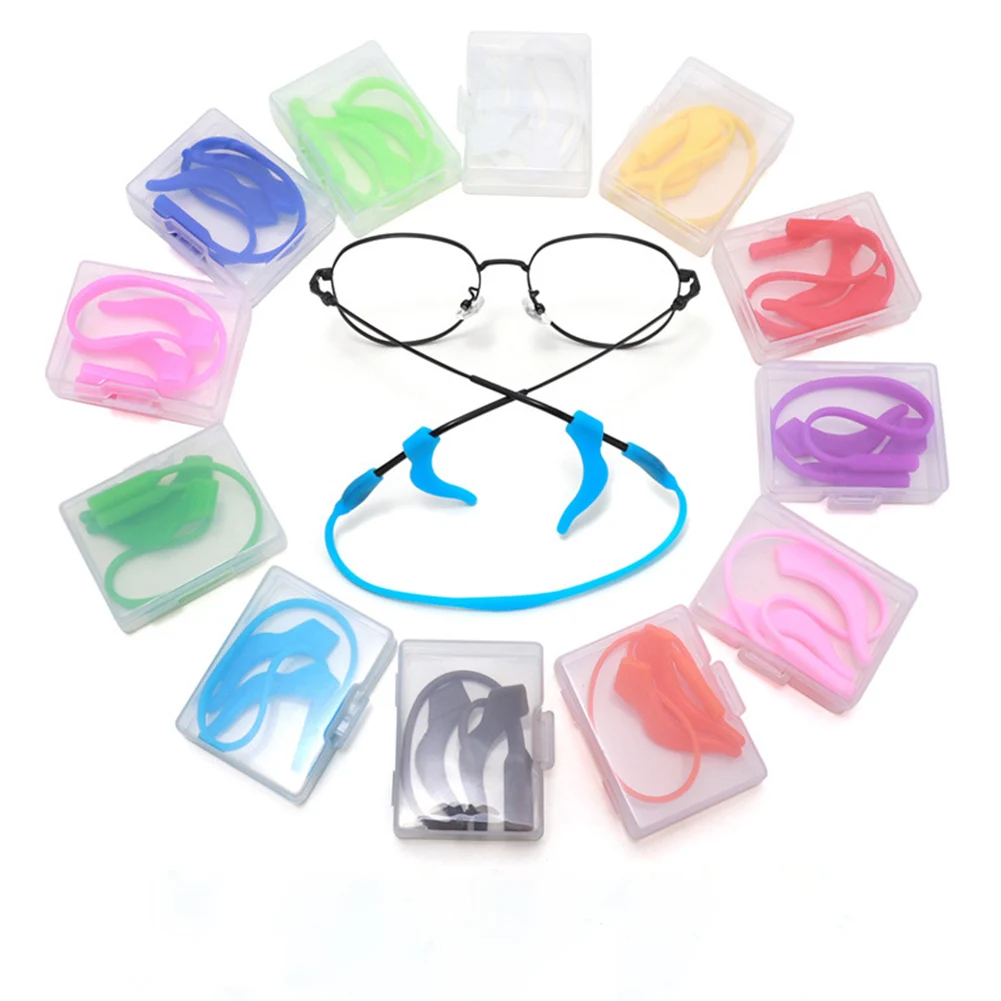 Children Safety Ear Hooks Silicone Glasses Strap Kids Eyewear Accessories Eyeglasses Lanyard