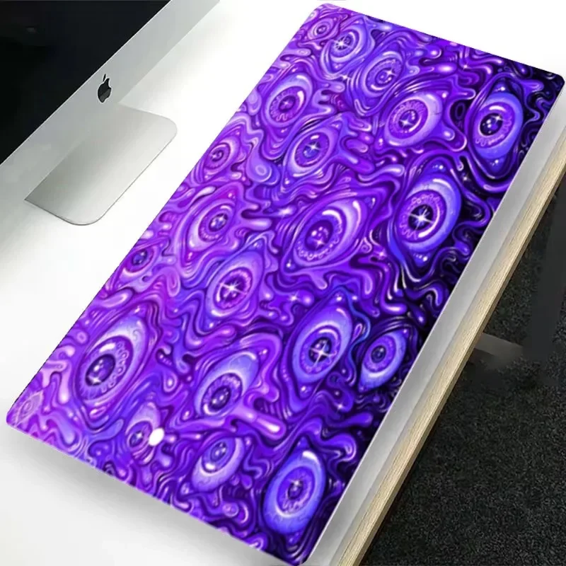 The Mouse Pad with Brightly Colored Eye Patterns and Anti Slip Lock Edge Design Is More Durable and Suitable for Use in Various