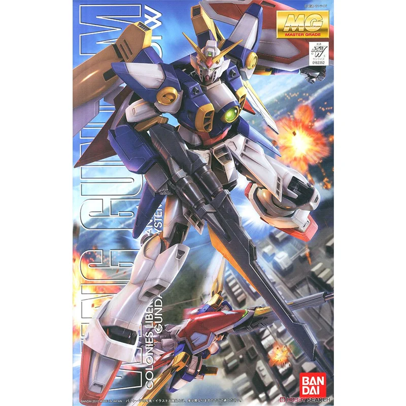 Original genuíno bandai anime mg 1/100 asa gundam XXXG-01W tv montagem modelo brinquedos figura de ação presentes ornamentos colecionáveis criança