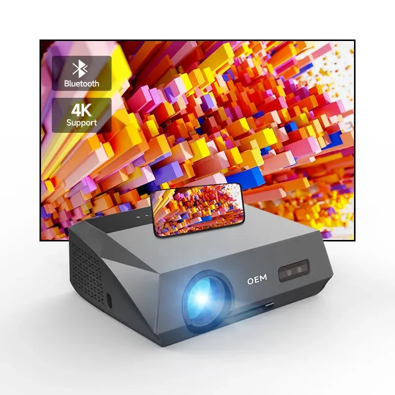 

OEM/ODM A10Q New Trendy 4K Portable Home Theater Projector LED Beamer TV Video Lcd Projector