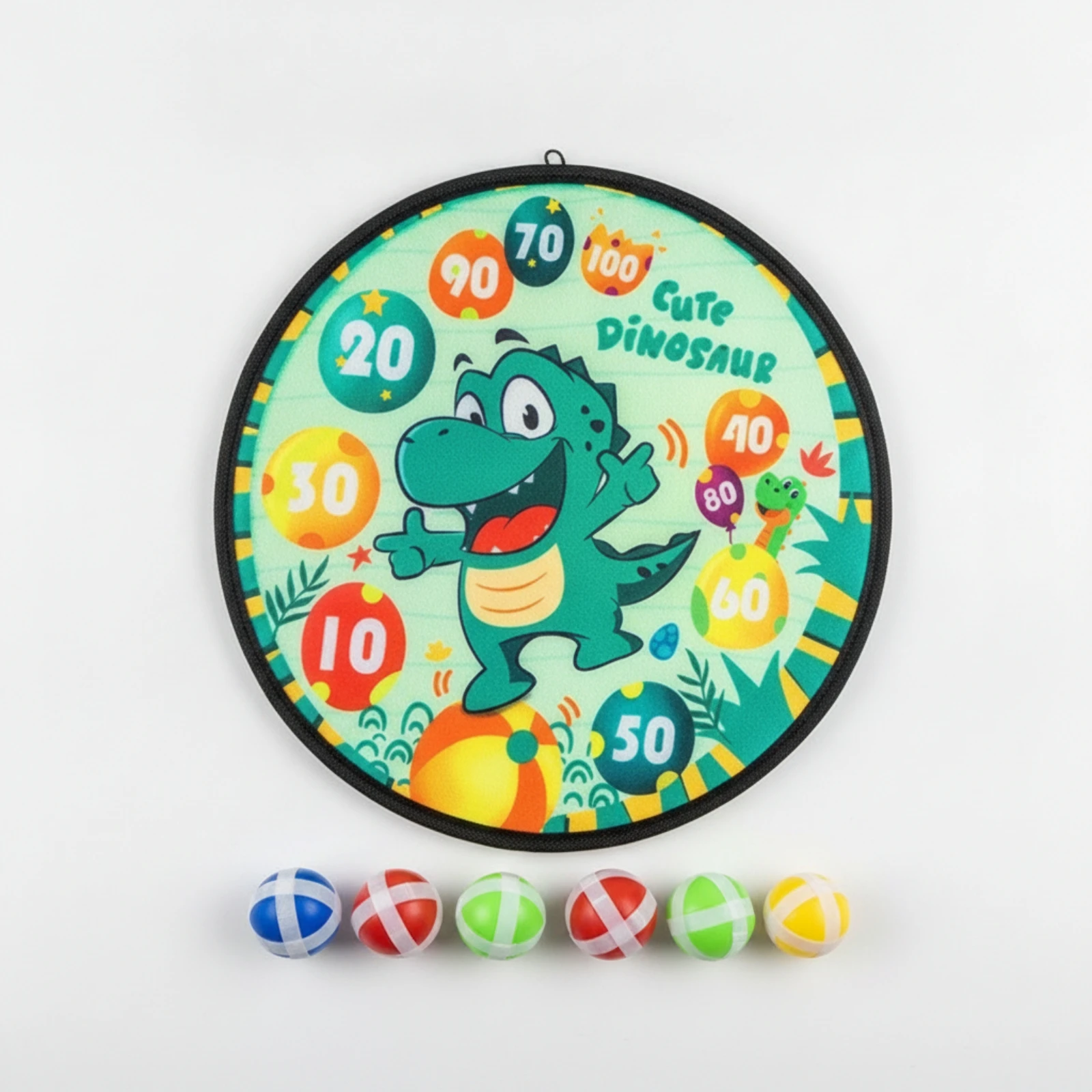 Cloth Dartboard with Sticky Balls Non Sticky Ball Target Board Hanging Target Game Portable Set Lightweight for Children