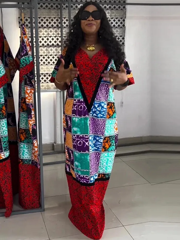 African Dresses for Women Traditional Africa Clothing Dashiki Ankara Outfits Gown Abayas Robe Muslim Kaftan Maxi Long Dress 2024