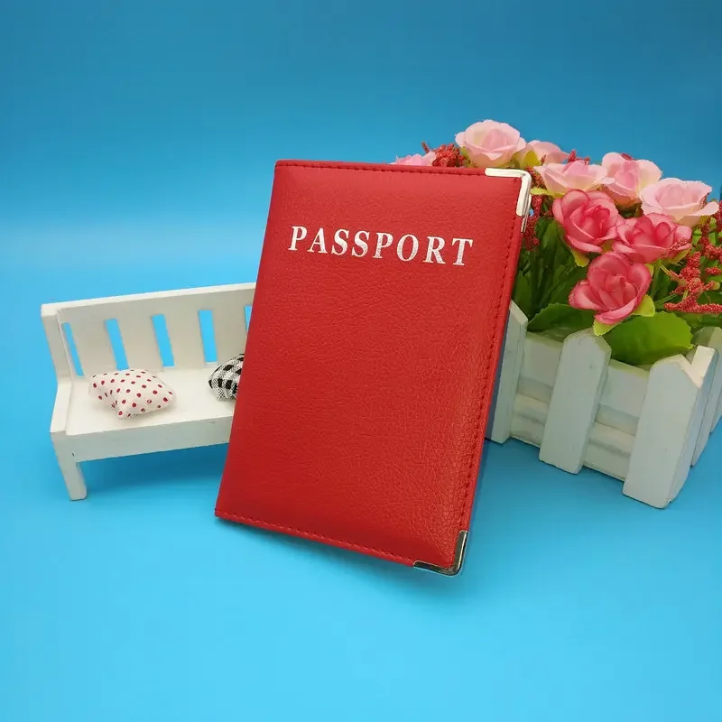 PU Leather Travel Passport Cover Fashion 2022 Women Passport Holder Case for Men Travel Document Credit Card Case