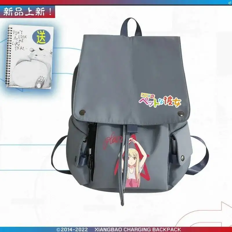 

Anime Game Black White Blue Red The Pet Girl Of Sakurasou Student Teens School Bags Backpacks