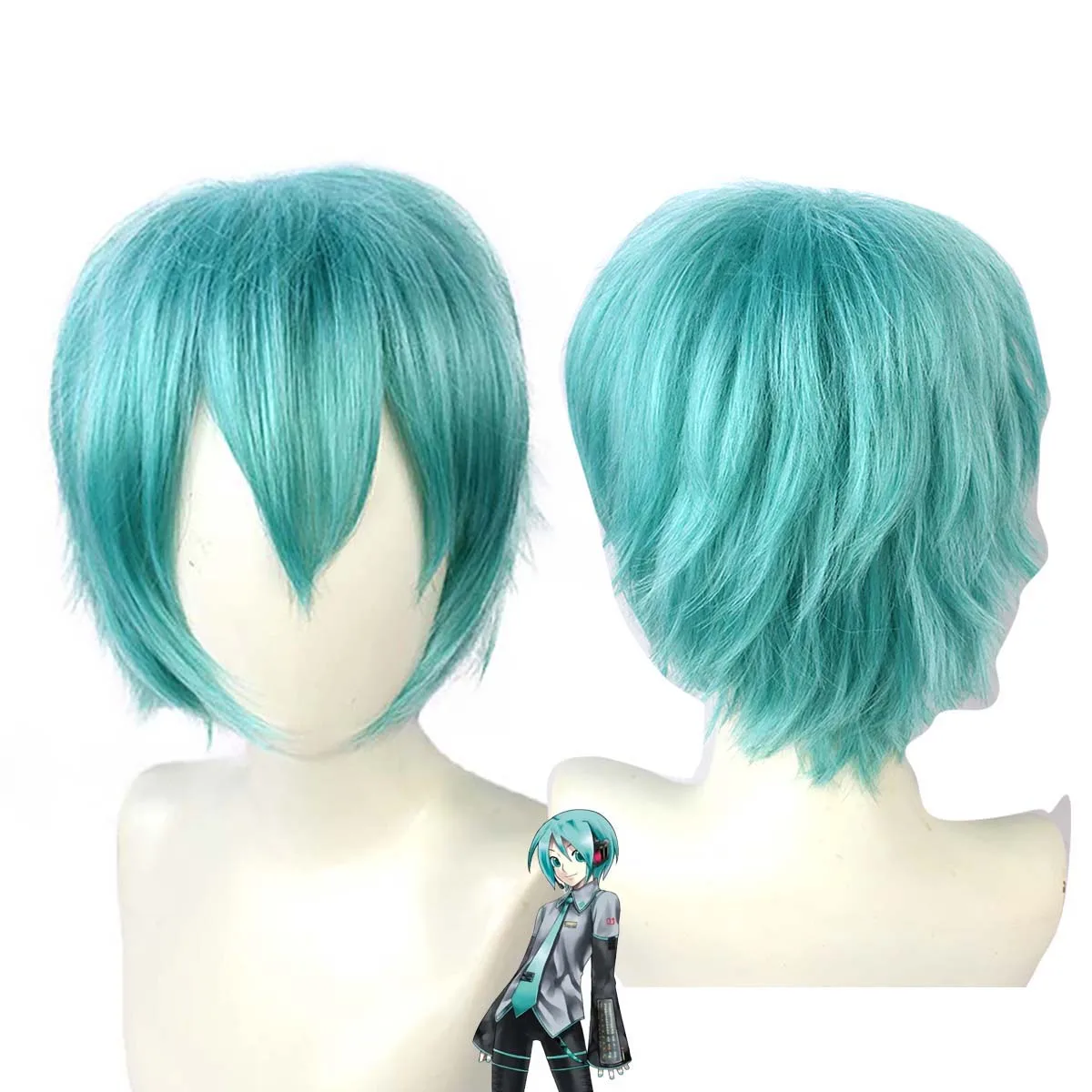 Parrucca blu Miku maschile cosplay anime moda cosplay per uomo