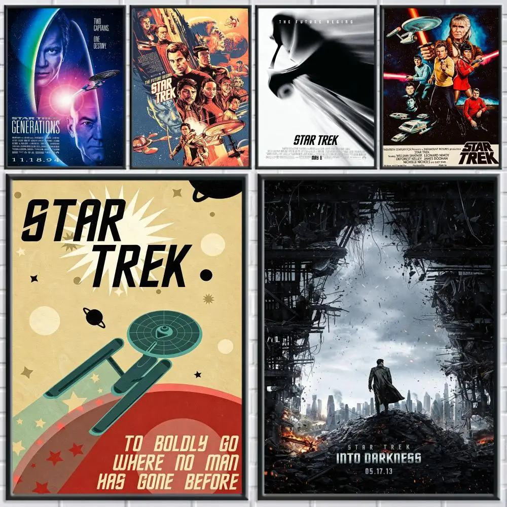 series Star Trek Poster Poster HD Self Adhesive Waterproof Art Print Wall Decor for Bedroom Living Room Home Gift