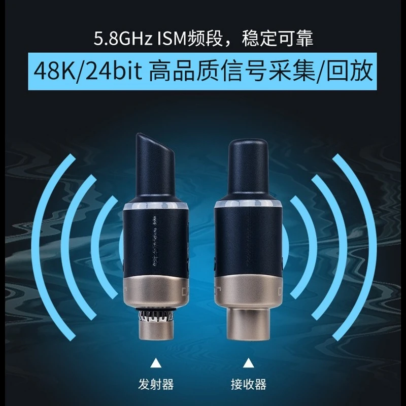Wired Microphone to Wireless Transmit Transmit Receiver Microphone Converter