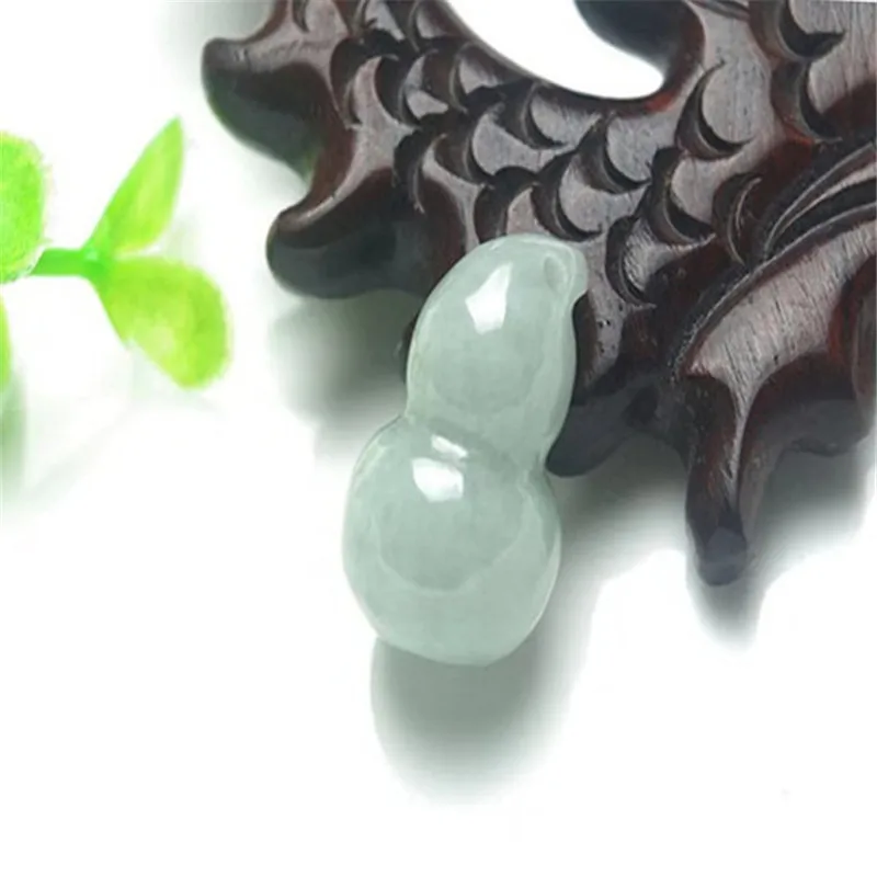 22*13mm Natural Myanmar Jadeite Grade A Burma Jade Gourd Bead For Jewelry Making Diy Bracelet Charm Necklace Pendant Accessories 4