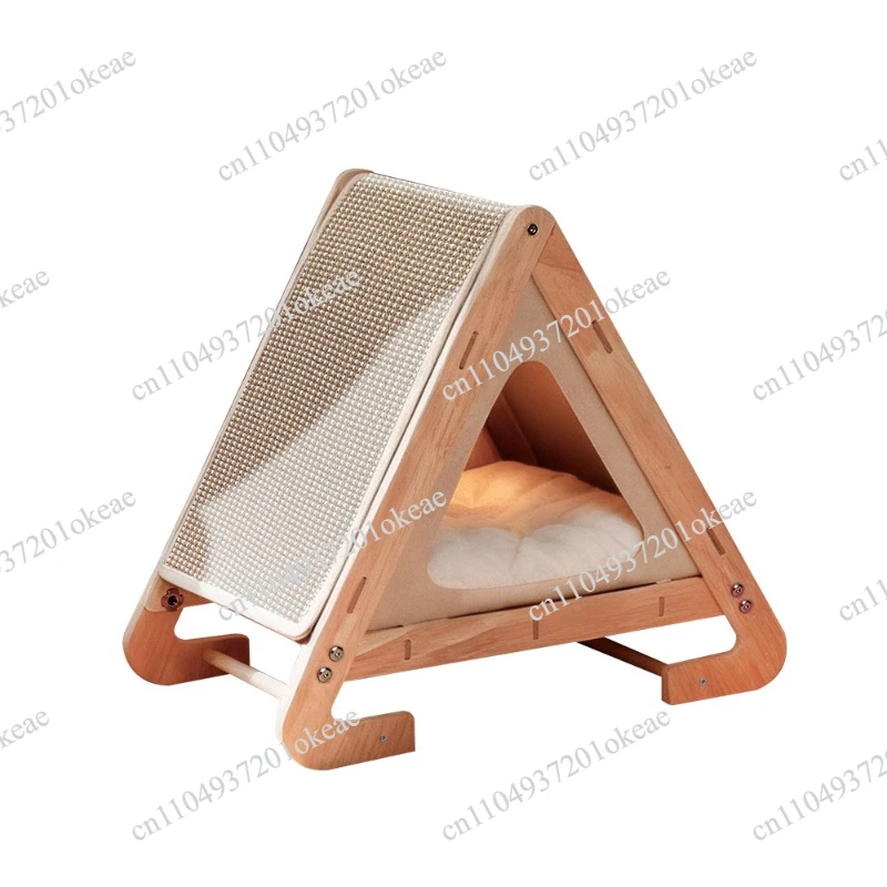 Large Size L-Shaped Scratching Board Vertical Corrugated Paper Integrated Bed Anti-Wear No Shedding Toy