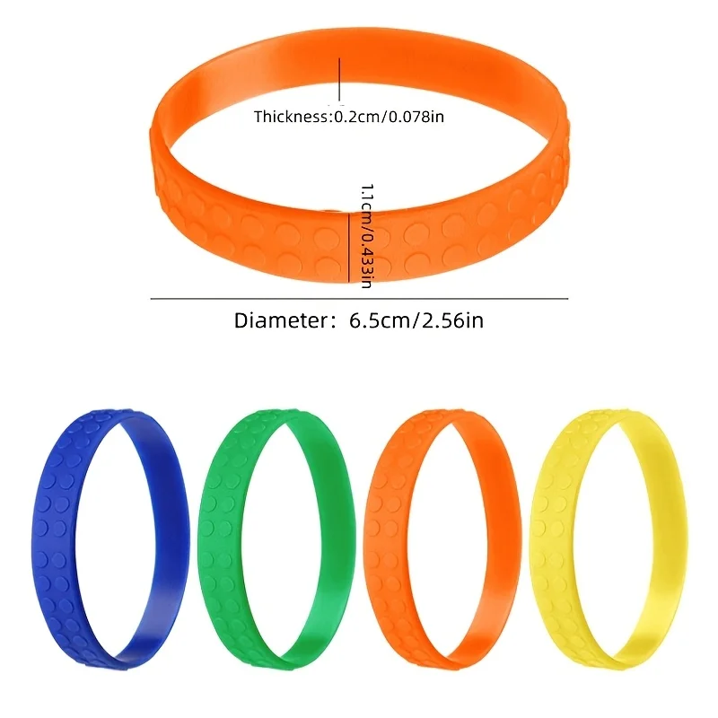 2pcs Random Color Silicone Resistance Bands for Thumb Training and Stretching | Yellow, Green, Medium Tension, Stackable
