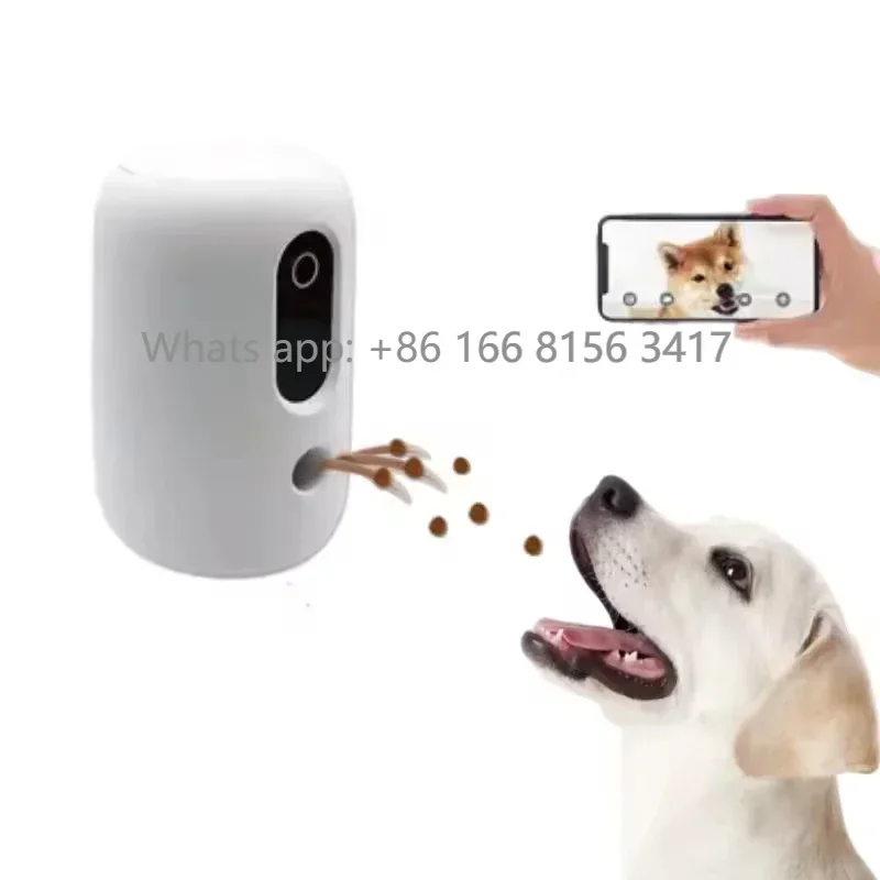 

Dog Treat Dispenser Wifi Smart Pet Automatic Food Thrower Food Throwing Feeder Intelligence Remote Interaction Pet Dispenser