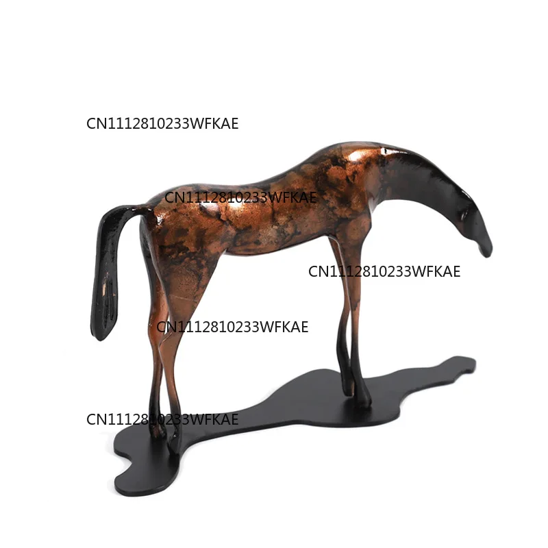 New Chinese Style Thousand-Mile Horse Ornament, Soft Furnishing, Creative Flowing Cloud Geometry, Abstract Art, Sculpture