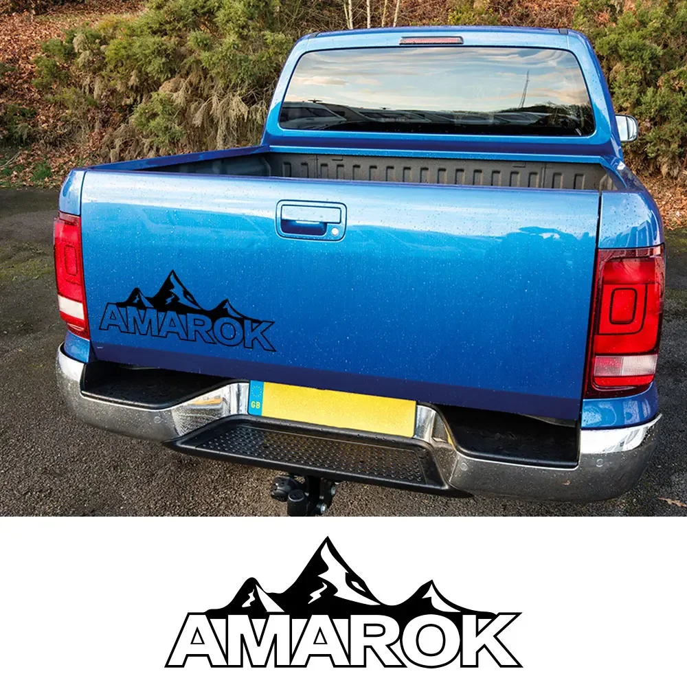 OFK Pickup Rear Tailgate Door Sticker For Volkswagen VW Amarok Truck Graphic Mountain Decor Decal Film Cover Auto Accessories.