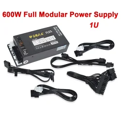 Full Modular 1U Mini ITX Power Supply 600W New ATX-600W 400W Flex ATX PSU For K39 A4 S3 G5 ITX Mini Case ENP-7660B