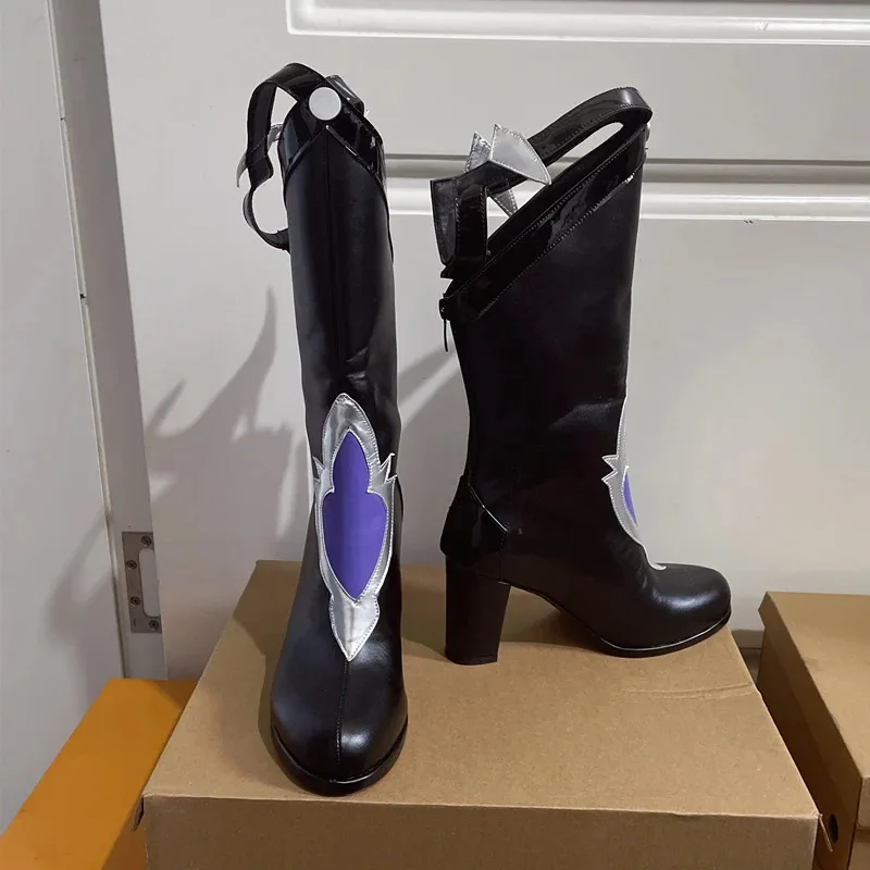 

az15Game Honkai Star Rail Черный Лебедь Обувь для косплея Сапоги Аниме Ролевая игра Хэллоуин Карнавальный костюм Наряд Вечеринка Опора Custom Mad