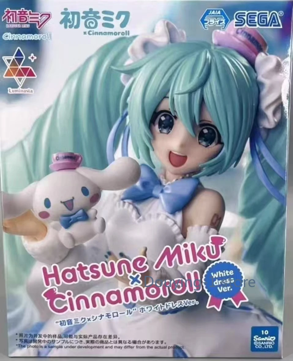 

In Stock Sega Hatsune Miku X Cinnamoroll White Dress Ver. Action Figure Collection Model Gift