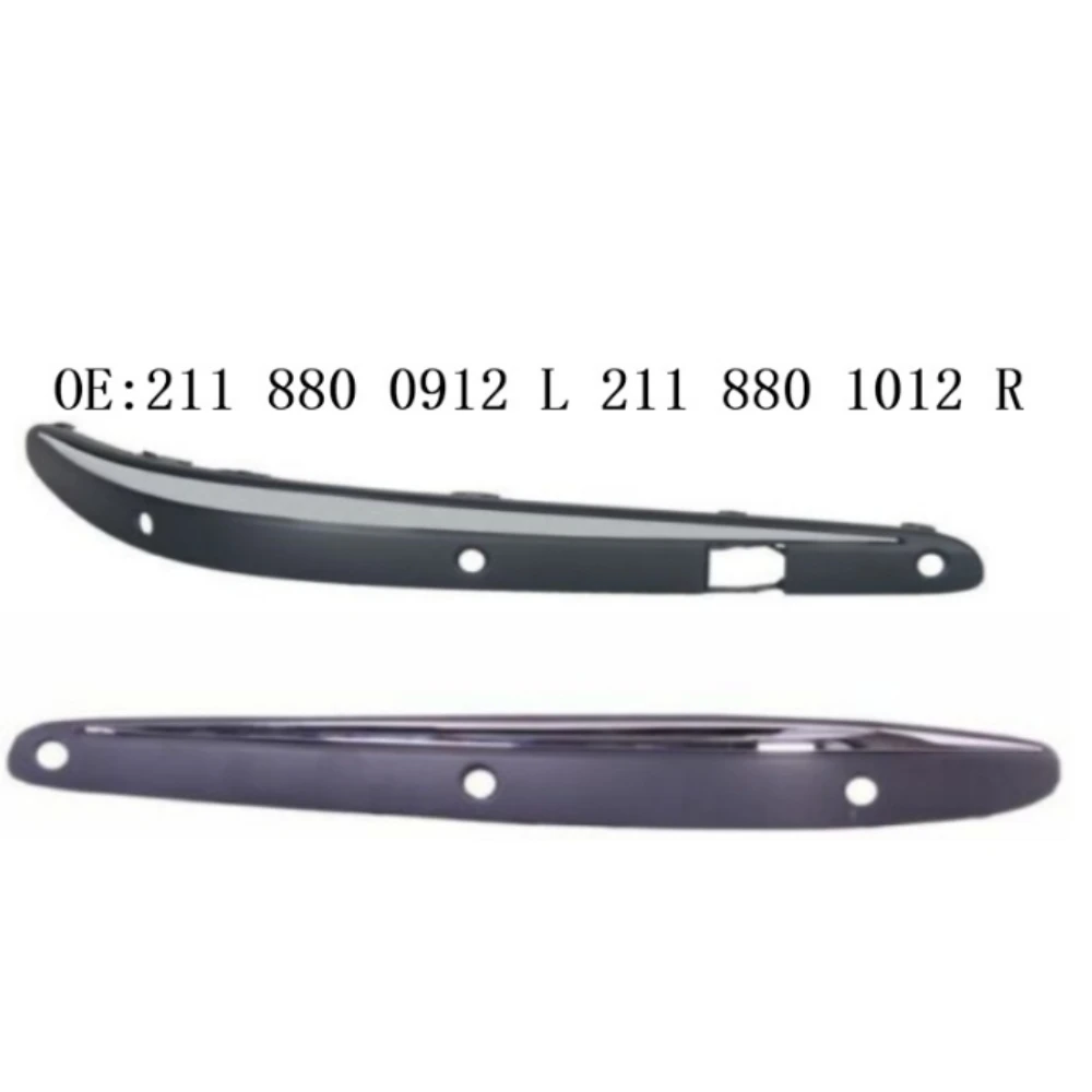 Front bumper bracket decorative strip A2118800912 A2118801012 For Mercedes Benz E-Class W211 2002-2005