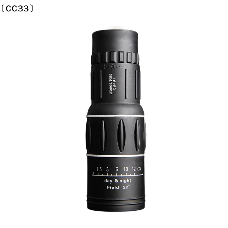 16X52 Monocular Telescope Dual Focus Zoom Binoculars HD Scope Night Vision With Strap Optical Lens/Rubber Outdoor〔CC33〕