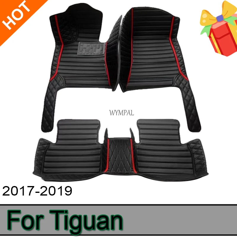 

Автомобильные коврики для Tiguan 2019 2018 2017, коврики, аксессуары для салона, водонепроницаемые автозапчасти, товары для VW