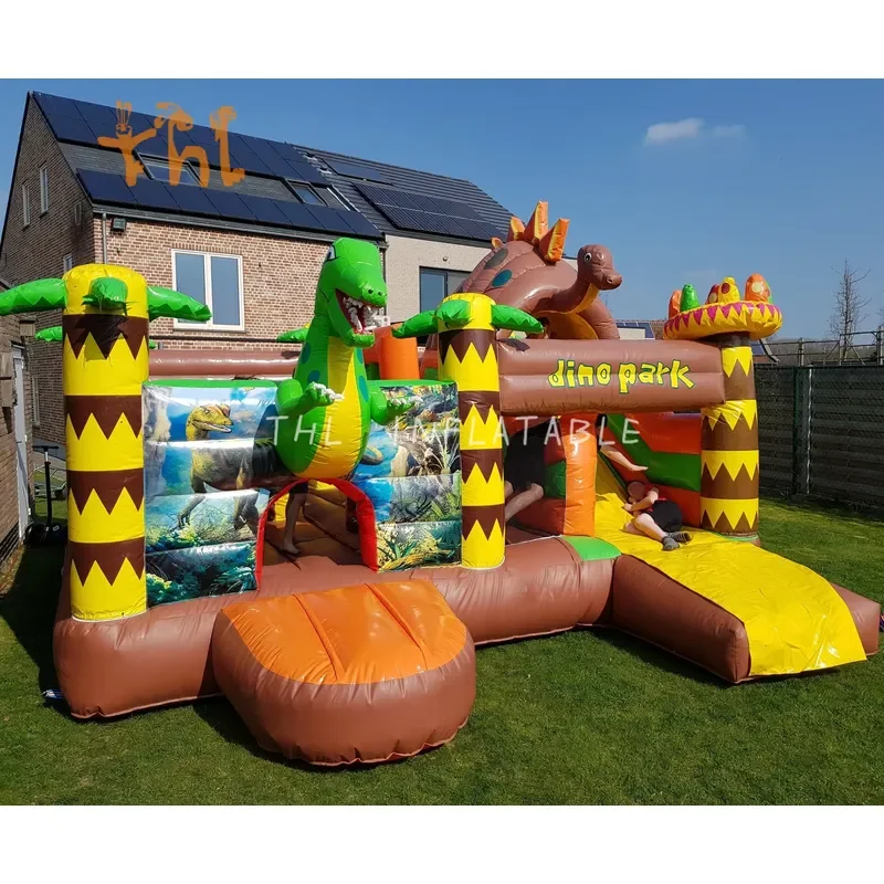 Commercial Outdoor Dinosaur Inflatable Combo Bouncy Castle with Slide Inflatable Jumping Castle Bounce House Inflatable