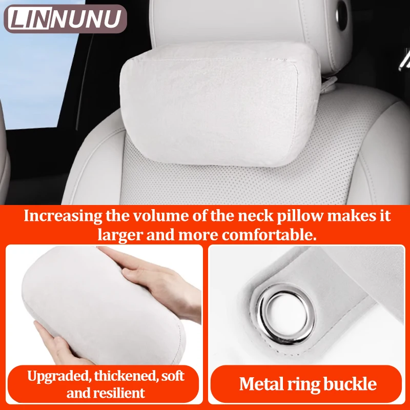 Linnunu Fit for Lixiang L6 L7 L8 L9 Mega Car Decoration Accessories Headrest Neck Pillow Official Same Style Auxiliary Soft Pillow Upgraded