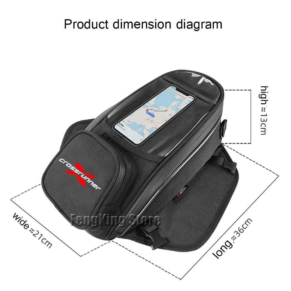 

Motorcycle fuel tank navigation bag waterproof large capacity luggage For Honda Crossrunner VFR800X VFR