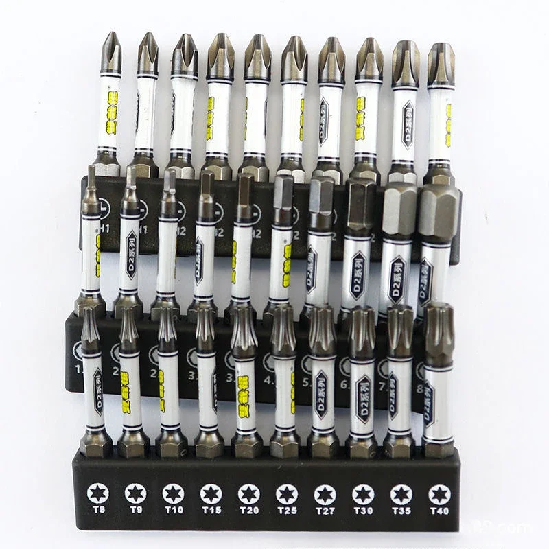 2024New upgrade 1/4 Screwdriver Bit Set Impact Drill Batch Head Torx Hexagonal Cross Head Magnetic Tamper Proof Screwdriver Bits