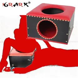 Adult Game AV Queen&Slave Sex Training Sitting Face Box BDSM Sex Furniture Forced Sex Toys Vagina Oral Sex Chair Sex Shop 18+