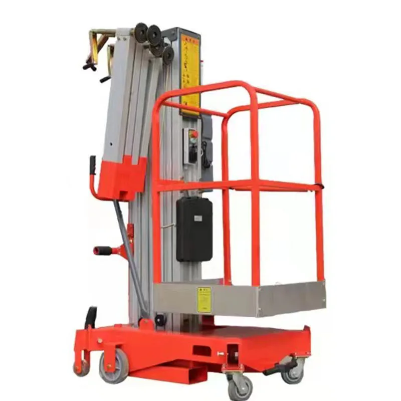 

Cheap vertical man lift aluminum aerial work platform