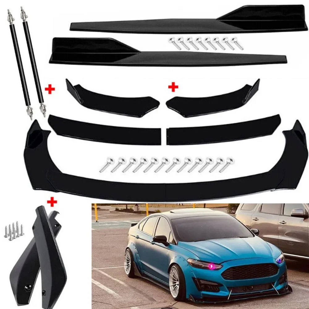 

For Ford Fusion SE Front Bumper Lip Chin Spoiler Body Kit Splitter Side Skirt United States