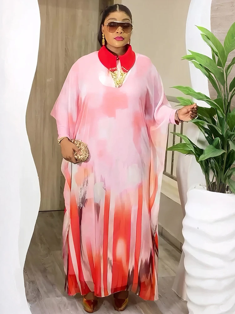 PLUS ขนาด 2 ชิ้นชุดแอฟริกาเสื้อผ้าชุดราตรีแอฟริกันแบบดั้งเดิมดูไบตุรกี Kaftan Abayas Robe Africaine